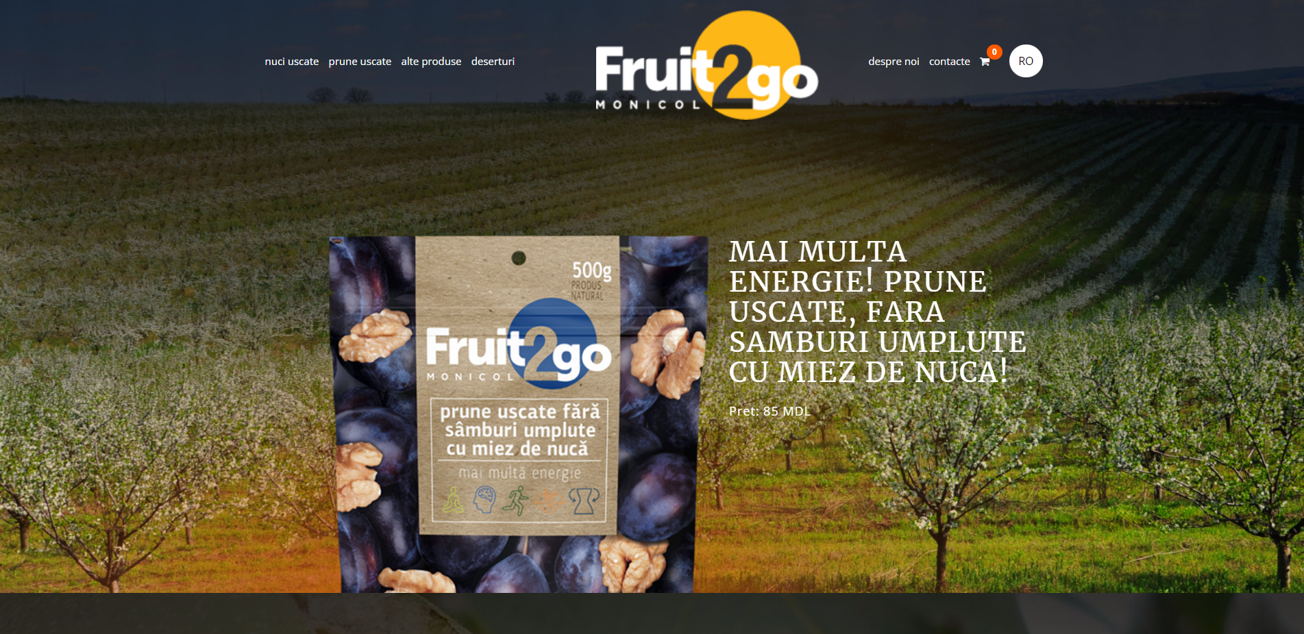 Fruit2Go website Image
